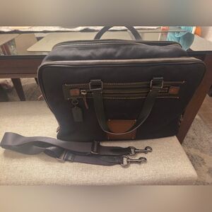 Coach Academy Day Bag Black 32258 Travel Laptop Bag EUC NICE 2018 With Hangtag